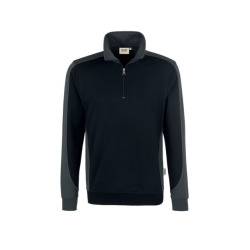 Hakro Zip-Sweatshirt Contrast Performance 476 Schwarz Gr. XS