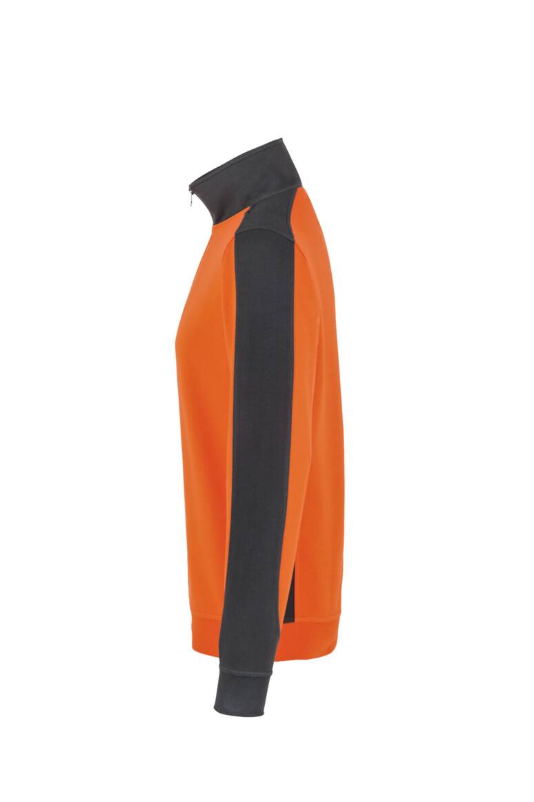 Hakro Zip-Sweatshirt Contrast Performance 476 Orange Gr. S