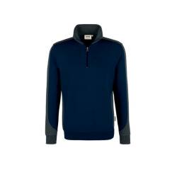 Hakro Zip-Sweatshirt Contrast Performance 476 Tinte Gr. S