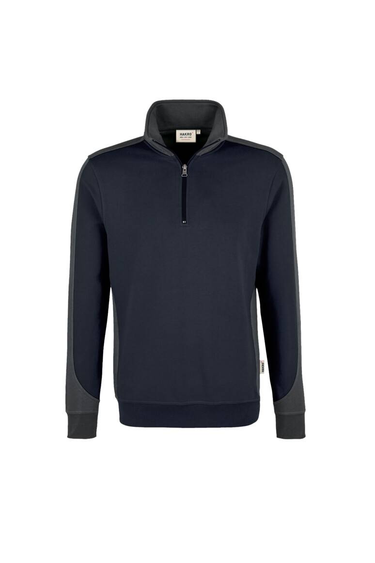 Hakro Zip-Sweatshirt Contrast Performance 476 Tinte Gr. 6XL
