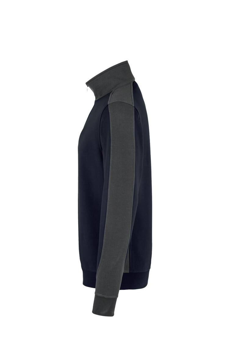 Hakro Zip-Sweatshirt Contrast Performance 476 Tinte Gr. 6XL