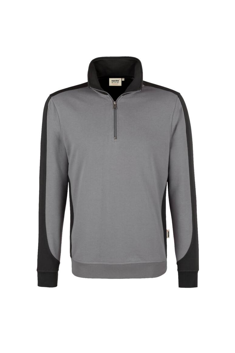 Hakro Zip-Sweatshirt Contrast Performance 476 Titan Gr. M