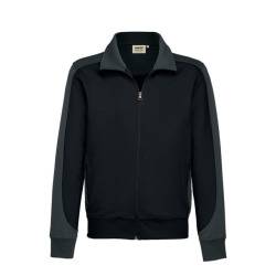 Hakro Sweatjacke Contrast Performance 477-05 Schwarz Gr. S