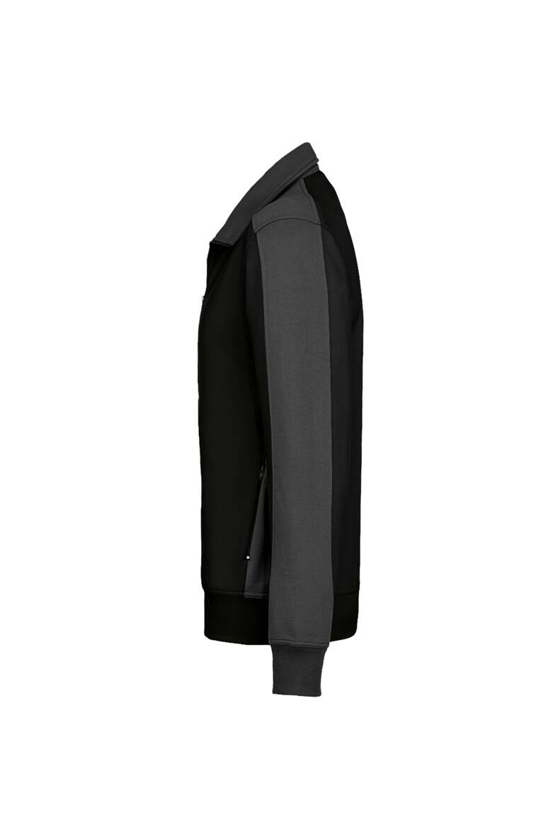 Hakro Sweatjacke Contrast Performance 477-05 Schwarz Gr. 2XL