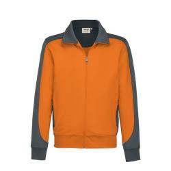 Hakro Sweatjacke Contrast Performance 477-27 Orange Gr. S