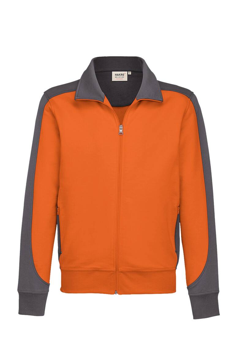 Hakro Sweatjacke Contrast Performance 477-27 Orange Gr. 6XL