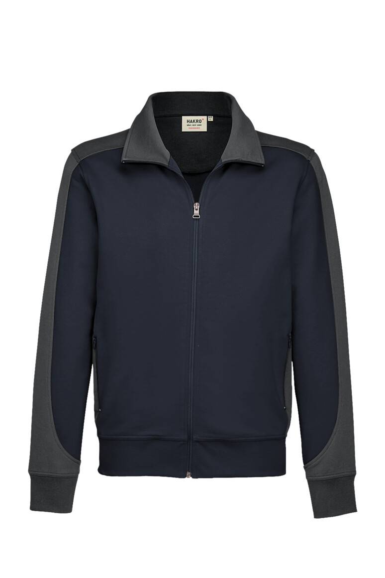 Hakro Sweatjacke Contrast Performance 477-34 Tinte Gr. M