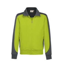 Hakro Sweatjacke Contrast Performance 477-40 Kiwi Gr. XS