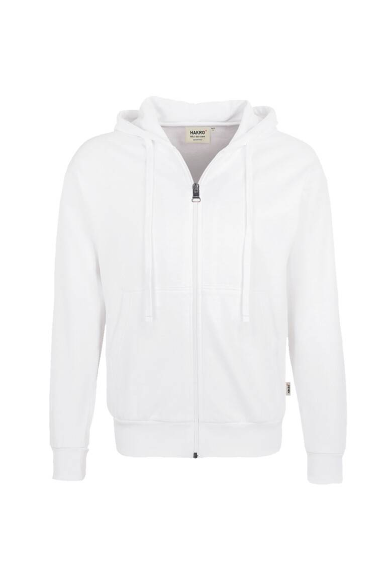 HAKRO Kapuzen-Sweatjacke Premium weiß, XL