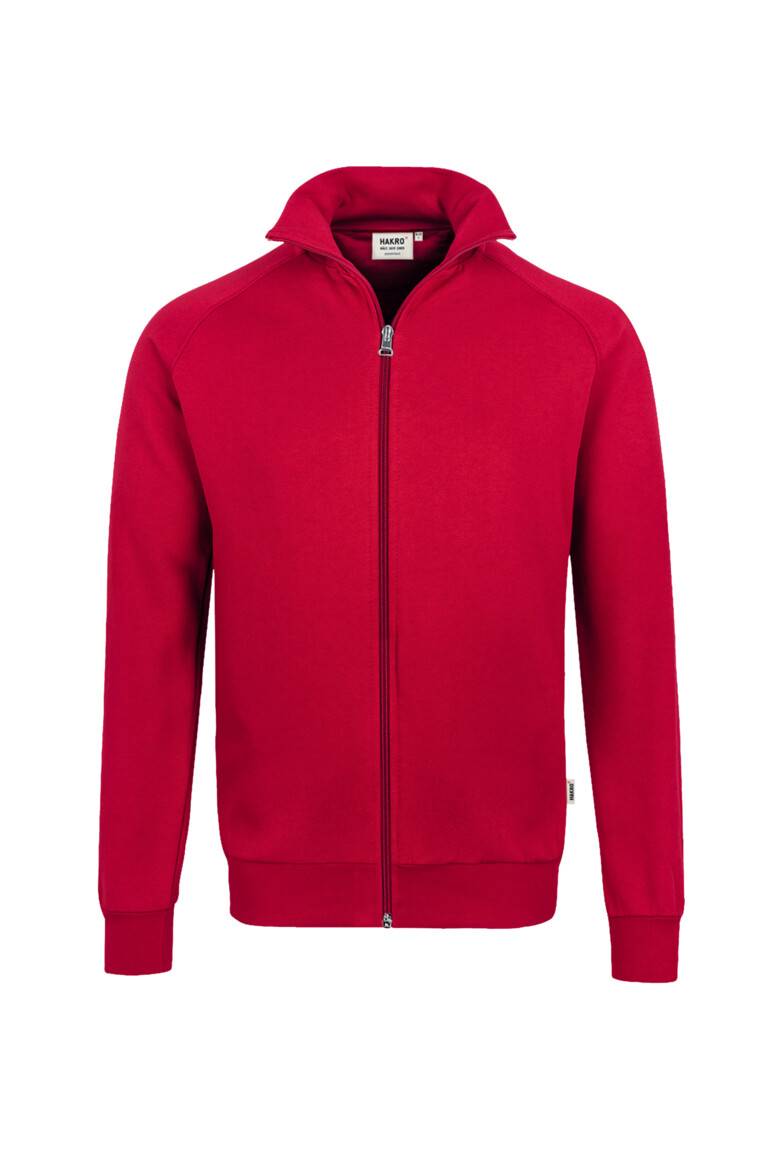 HAKRO Sweatjacke College rot, XL