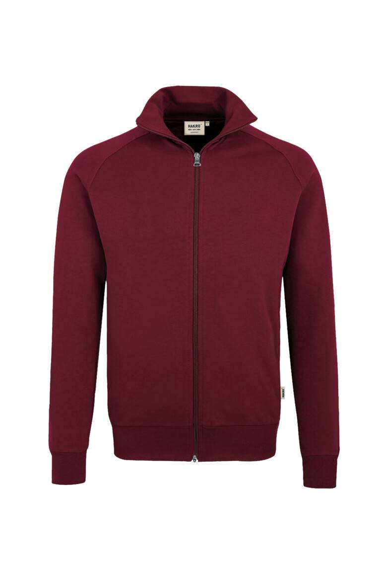 HAKRO Sweatjacke College weinrot, L