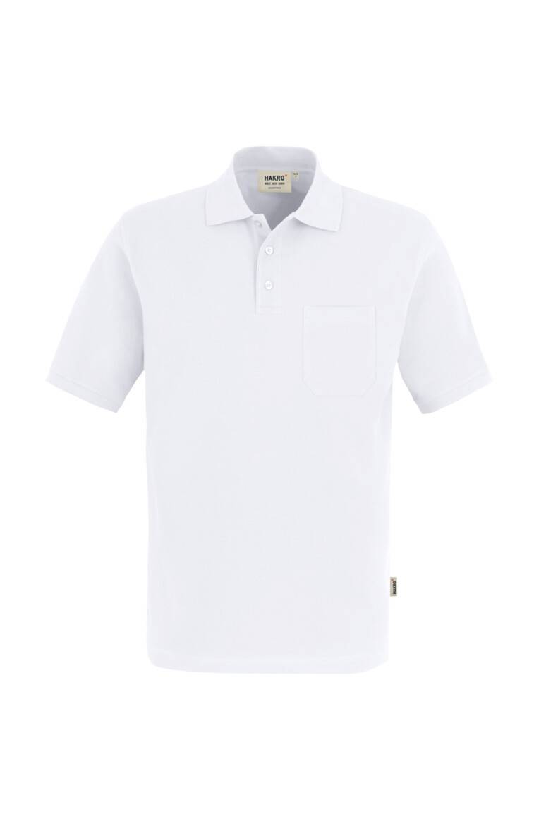 HAKRO Pocket-Poloshirt Top weiß, 2XL