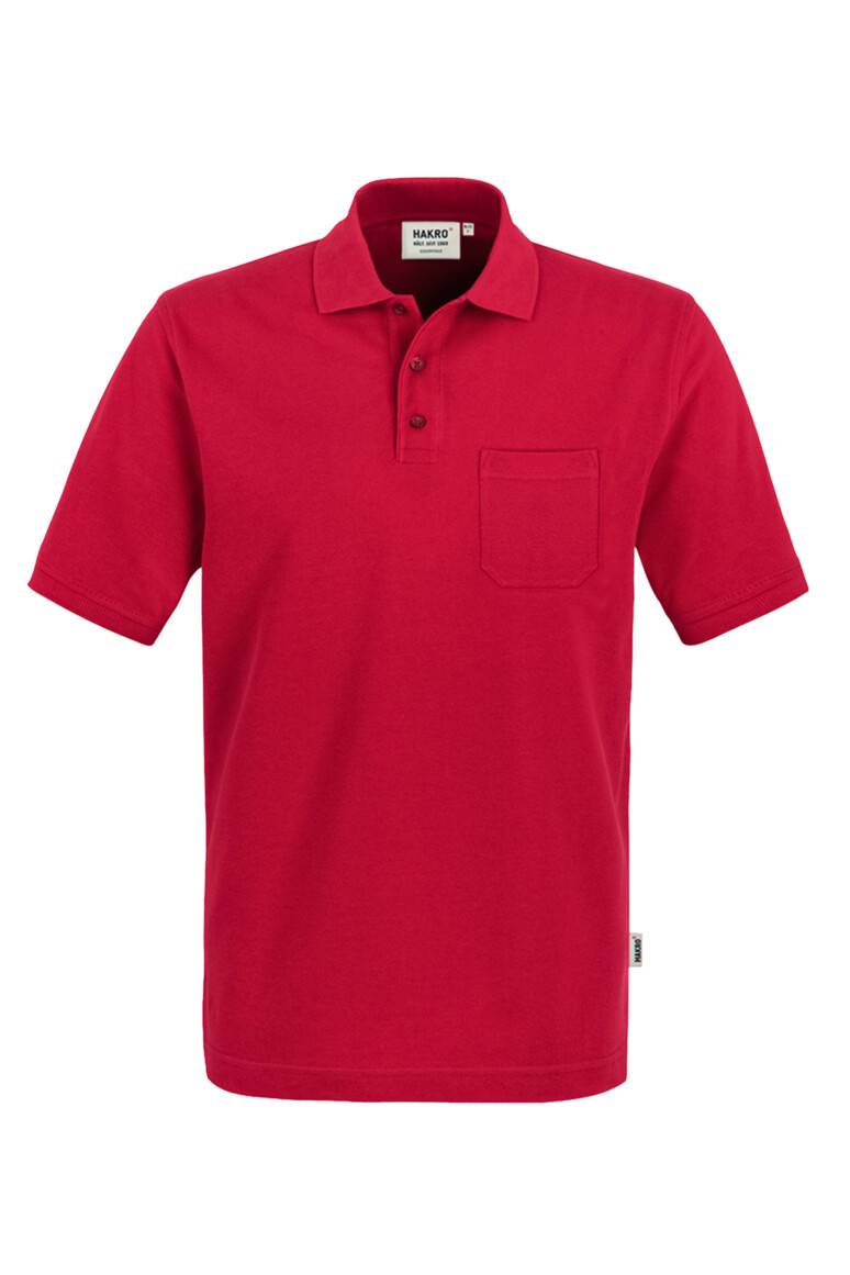 HAKRO Pocket-Poloshirt Top rot, S