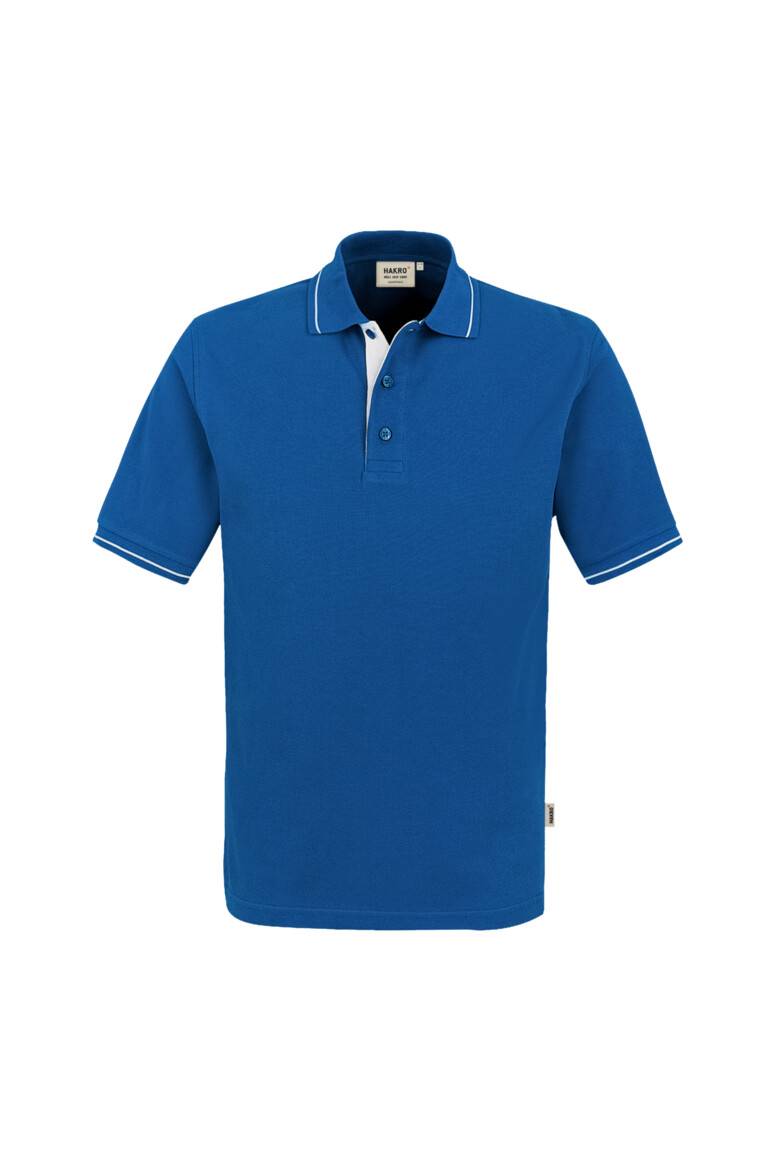 HAKRO Poloshirt Casual royalblau/weiß, XS