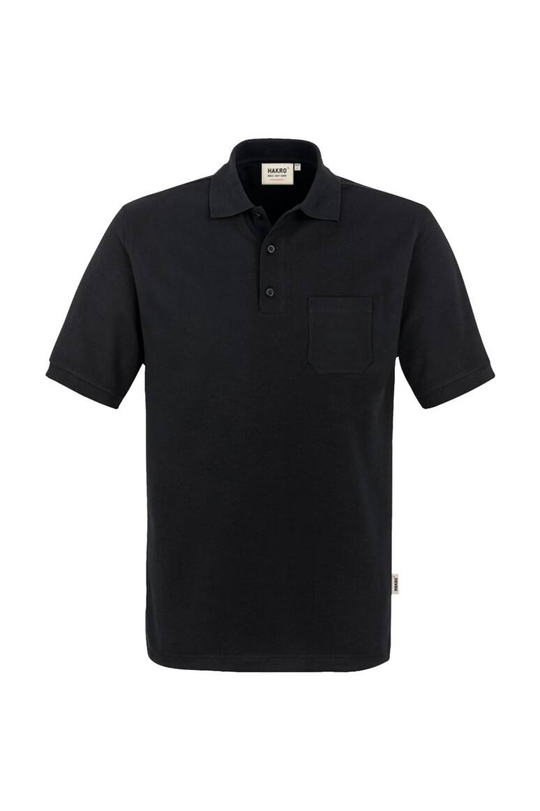 HAKRO Pocket-Poloshirt MIKRALINAR® schwarz, XL