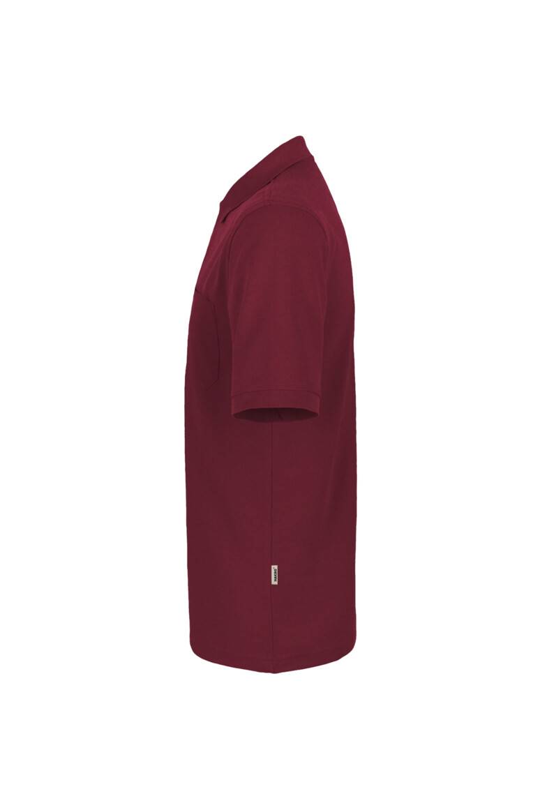 HAKRO Pocket-Poloshirt MIKRALINAR® weinrot, 3XL