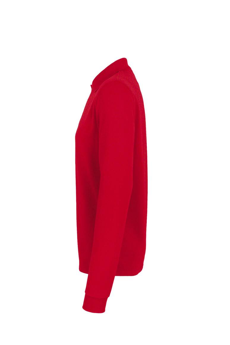HAKRO Longsleeve-Poloshirt MIKRALINAR® rot, 2XL