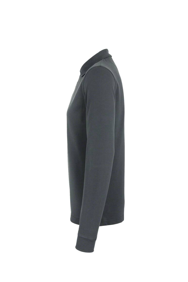 HAKRO Longsleeve-Poloshirt MIKRALINAR® anthrazit, 4XL