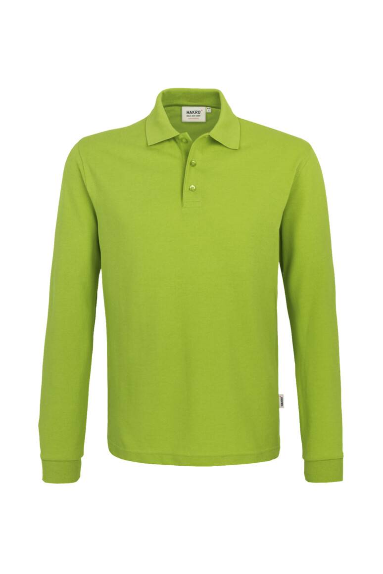 HAKRO Longsleeve-Poloshirt MIKRALINAR® kiwi, 3XL