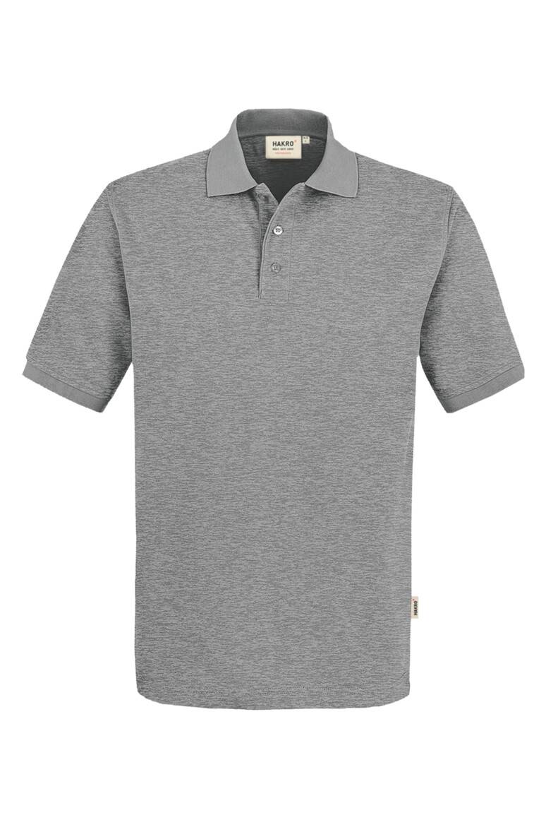 HAKRO Poloshirt MIKRALINAR® grau meliert, M