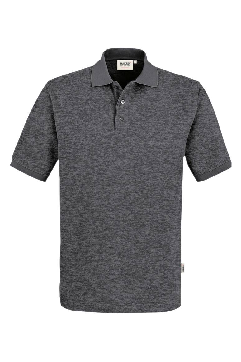 HAKRO Poloshirt MIKRALINAR® anthrazit meliert, 2XL
