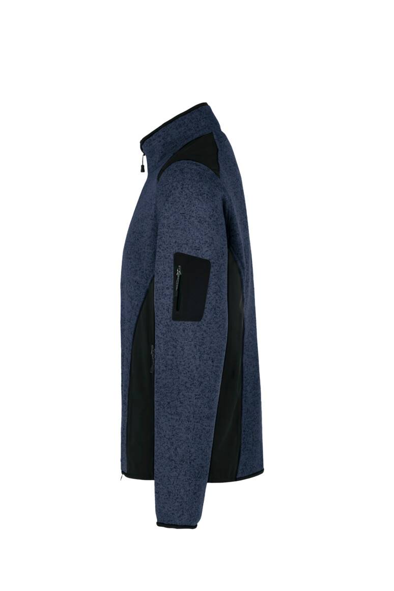 HAKRO Strickfleecejacke Dawson marine meliert, XS