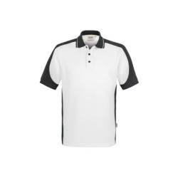 Hakro Poloshirt Contrast Performance 839-01 weiß/anthrazit Gr. XS