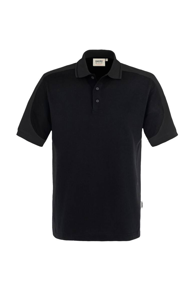Hakro Poloshirt Contrast Performance 839-05 schwarz/anthrazit Gr. L