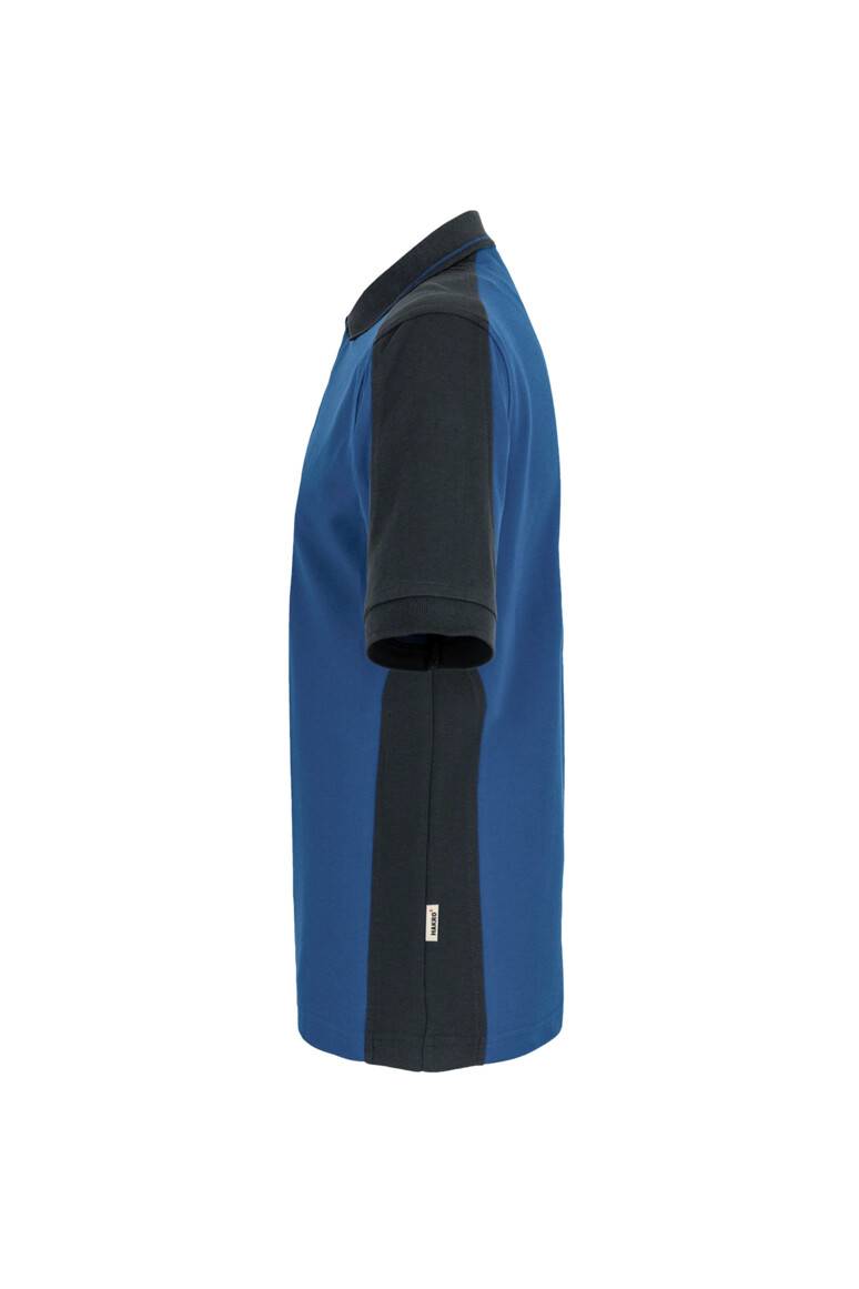 HAKRO Poloshirt Contrast MIKRALINAR® royalblau/anthrazit, L