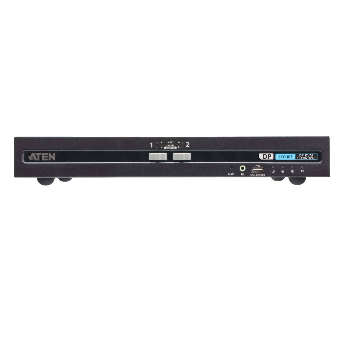 ATEN CS1182DP4C 2-Port USB DisplayPort Secure KVM Switch mit CAC
