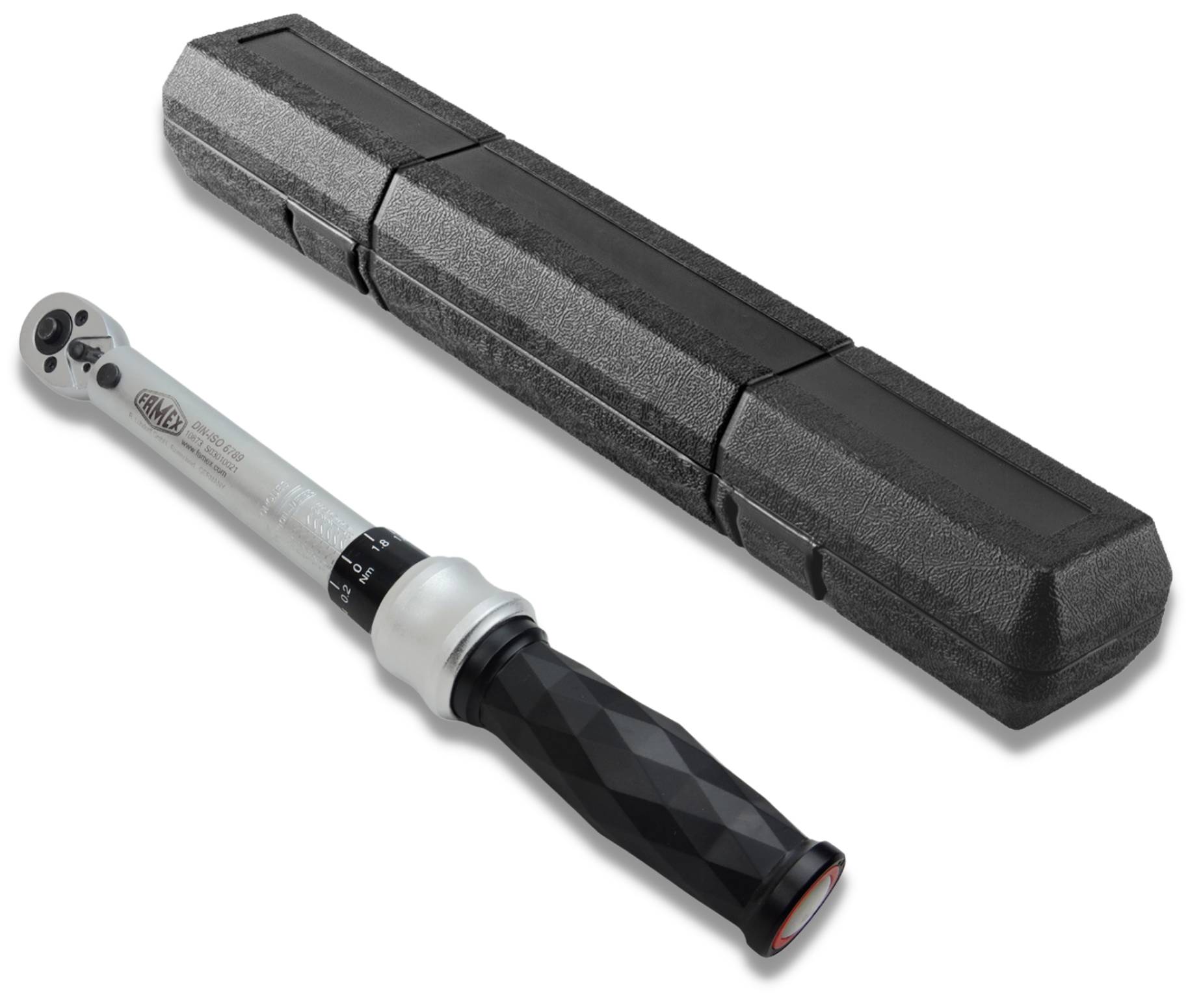 FAMEX 10873 Drehmomentschlüssel 1/4 Zoll (6,3 mm) 6-30 Nm - für Fahrrad uvm.