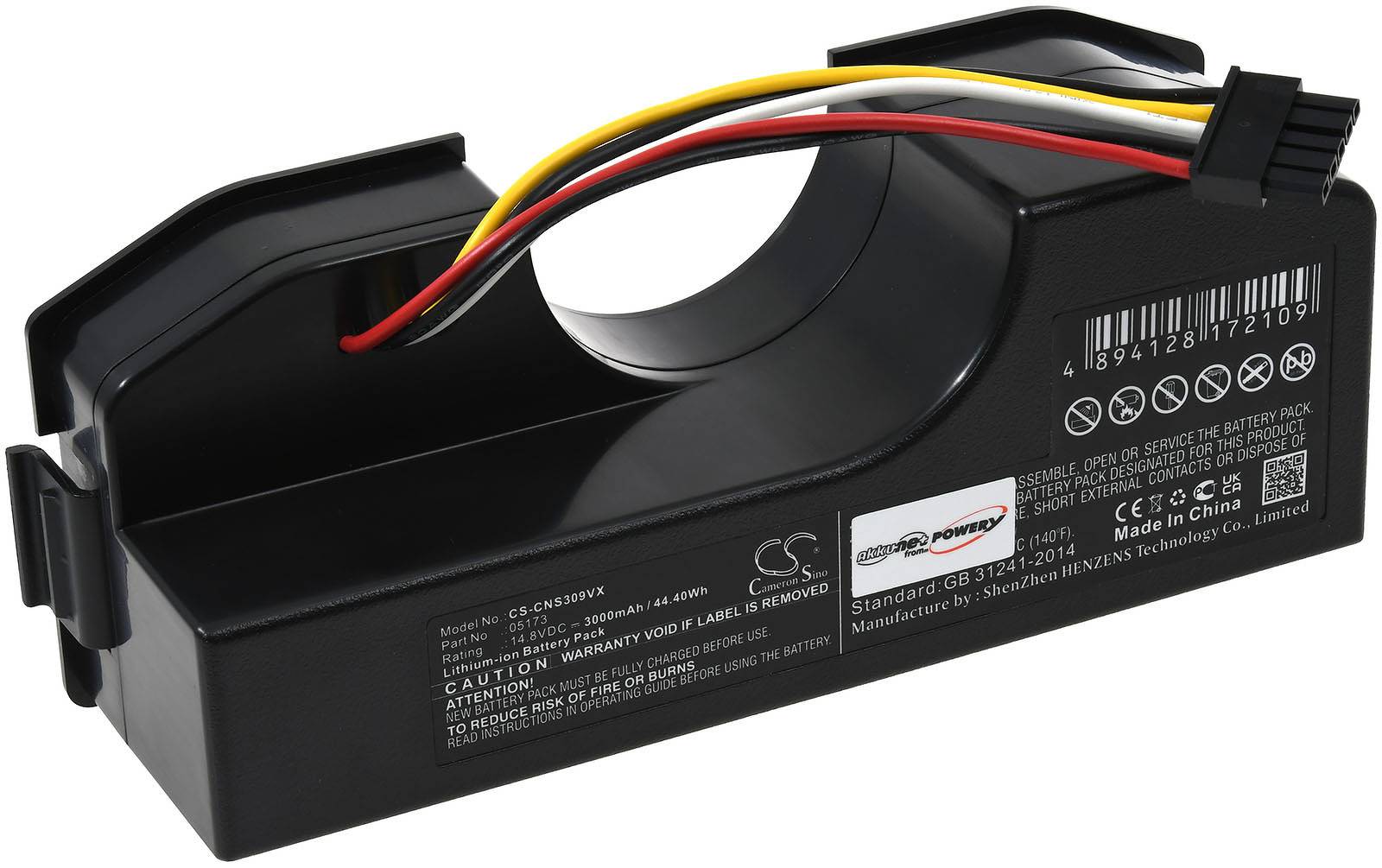 Powery Akku passend für Saugroboter Cecotec Conga 3090, Typ 05173, 14,8V, Li-Ion