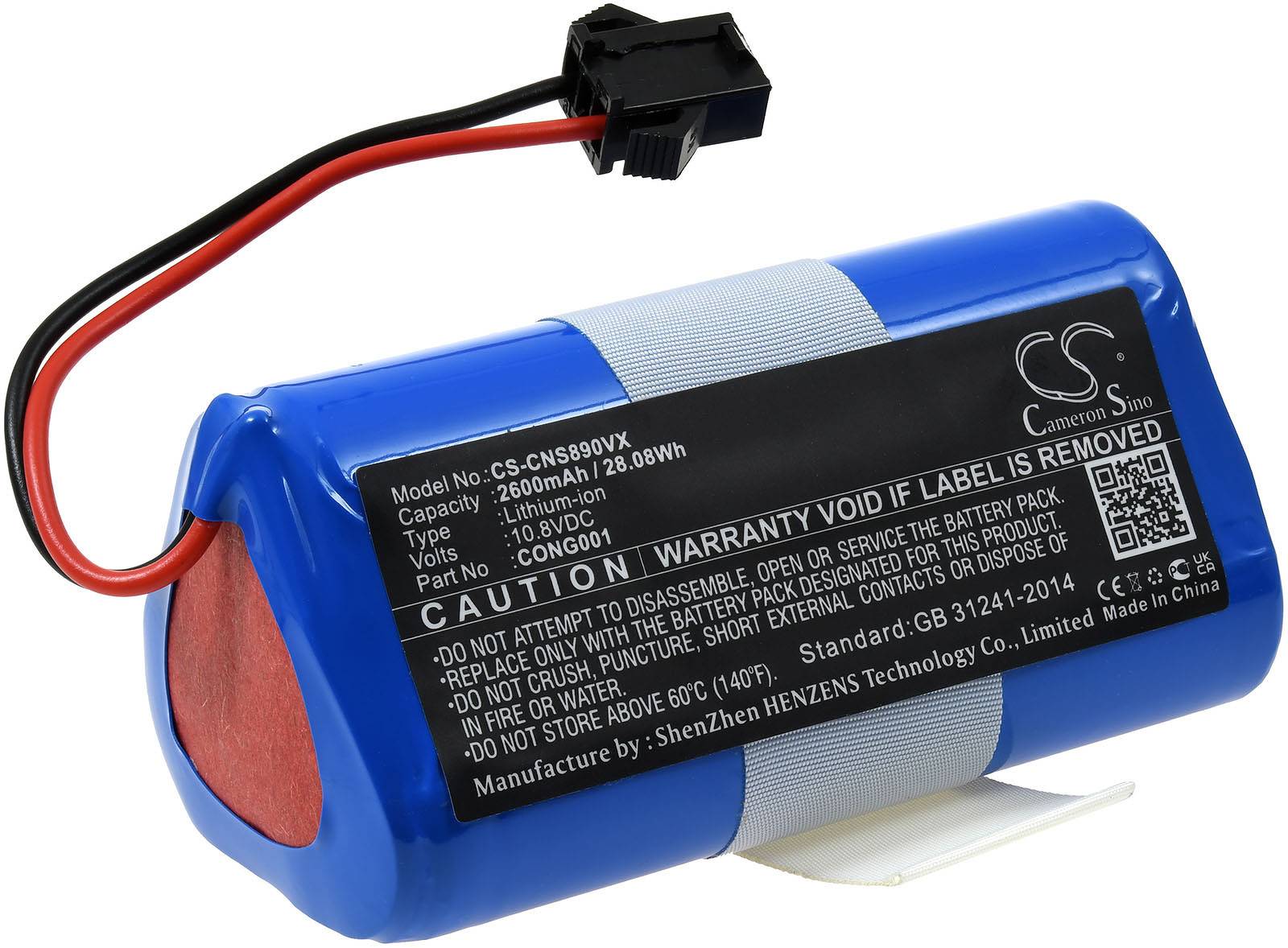 Powery Akku passend für Saugroboter CECOTEC CONGA 890 Slim Wet, Typ CONG0001, 10,8V, Li-Ion