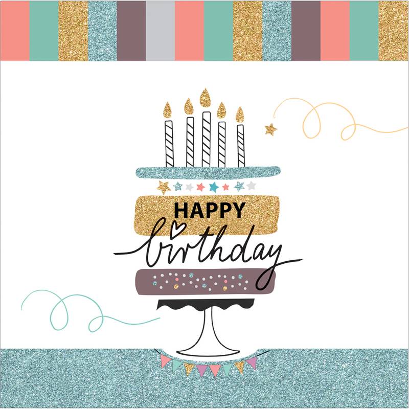 SUSY CARD Geburtstagskarte "Happy Eco B-day" Cake