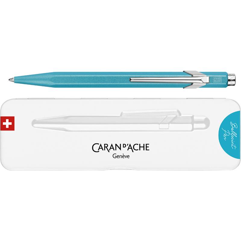 CARAN D'ACHE Druckkugelschreiber 849 Colormat-X, türkisblau