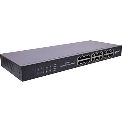 InLine® Gigabit Netzwerk Switch 24-Port, 1Gb/s, 48,26cm (19), 1HE, Metall Netzwerk-Infrastruktur
