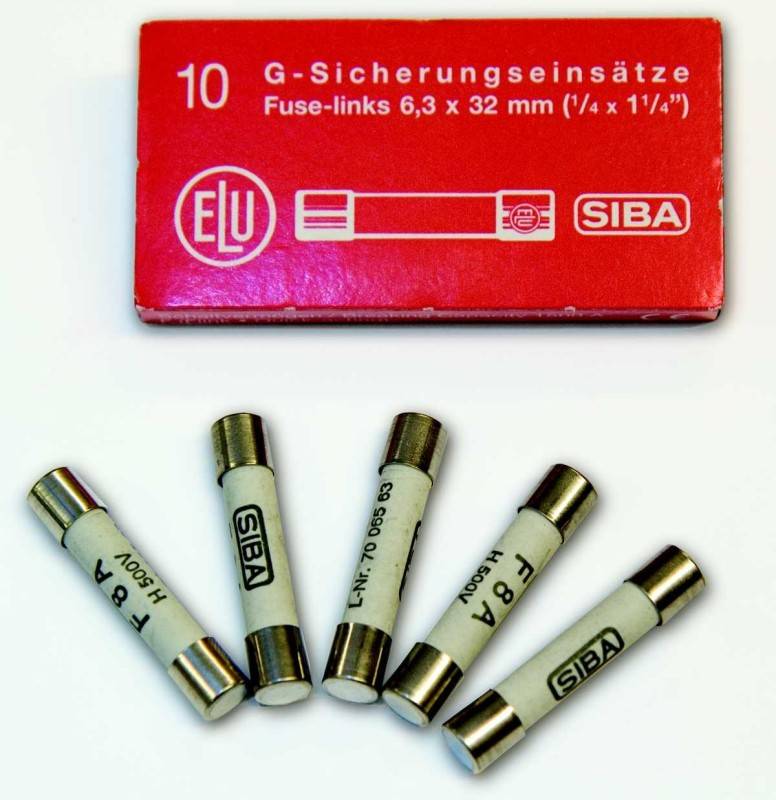 100 Stück Siba Sicherung 6,3x32mm F5 A 500V