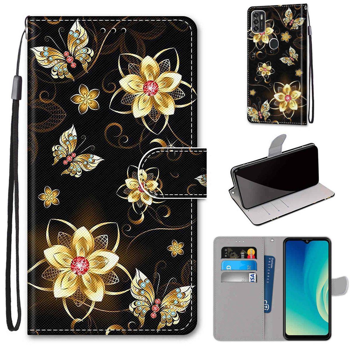 Für ZTE Blade A7s 2020 Kunstleder Handy Tasche Book Motiv 7 Schutz Hülle Case Cover Etui Neu