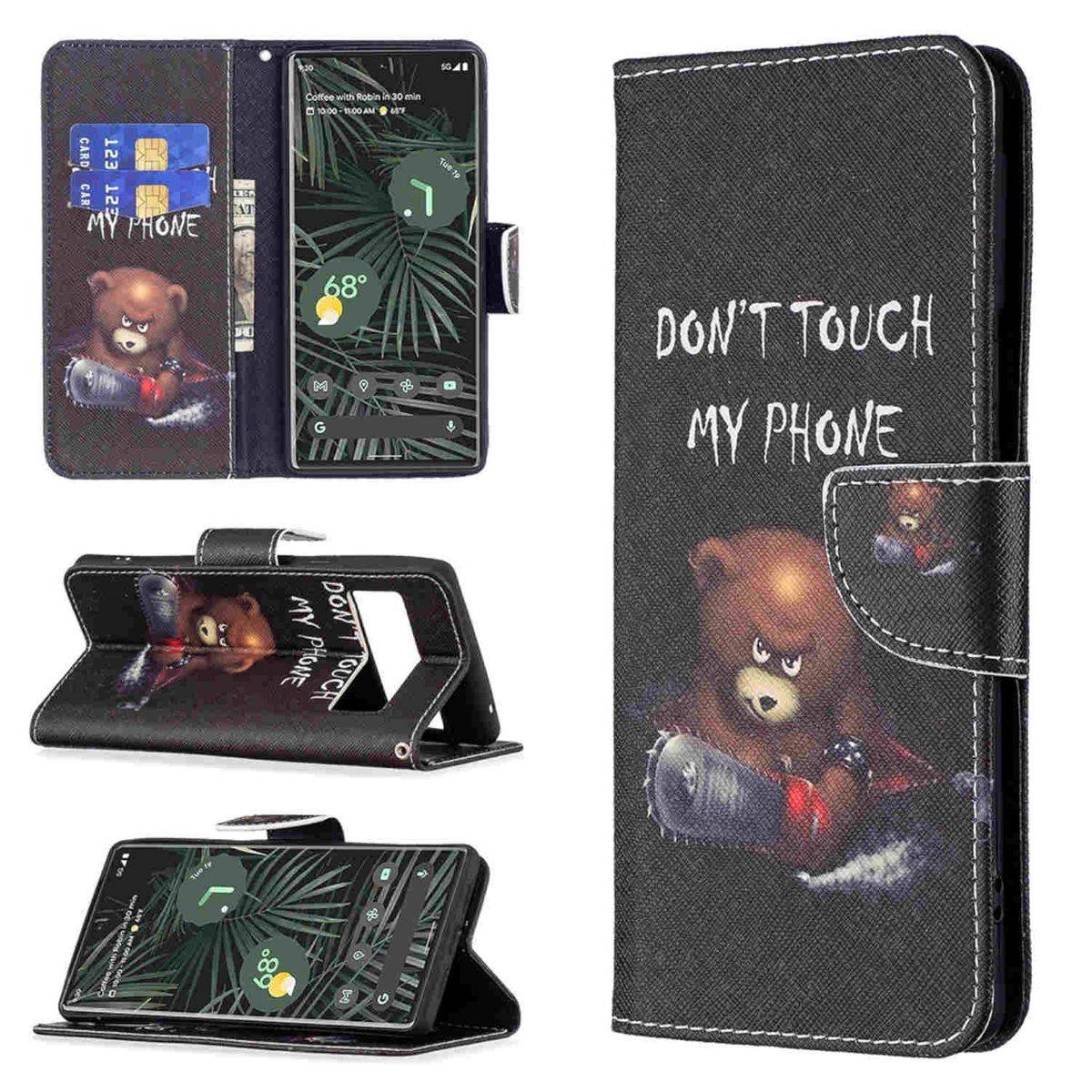 Für Google Pixel 6 Pro Kunstleder Handy Tasche Book Motiv 1 Schutz Hülle Case Cover Etui Neu