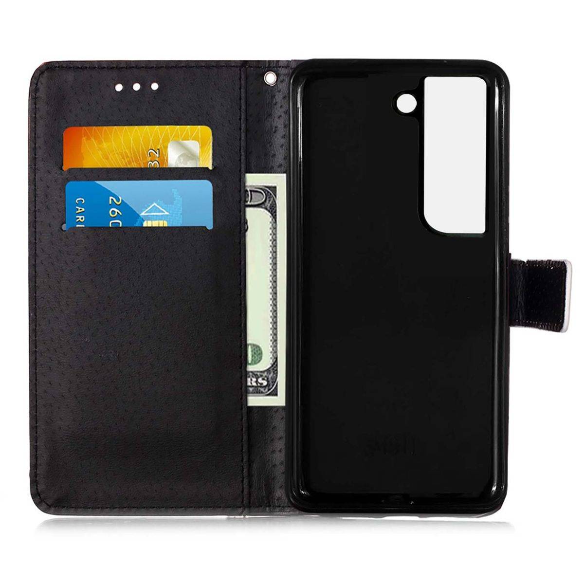 Für Samsung Galaxy S22 Plus 5G Kunstleder Handy Tasche Book Motiv 7 Schutz Hülle Case Cover Etui Neu