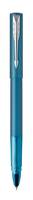 Parker Vector XL Metallic Teal C.C. Rollerball F - Edelstahl - Blau