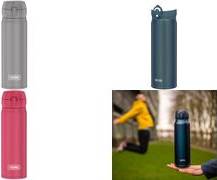 THERMOS Isolier-Trinkflasche Ultralight, 0,5 Liter, pink Farbe: deep pink mat, matte Optik, vakuumisolierter