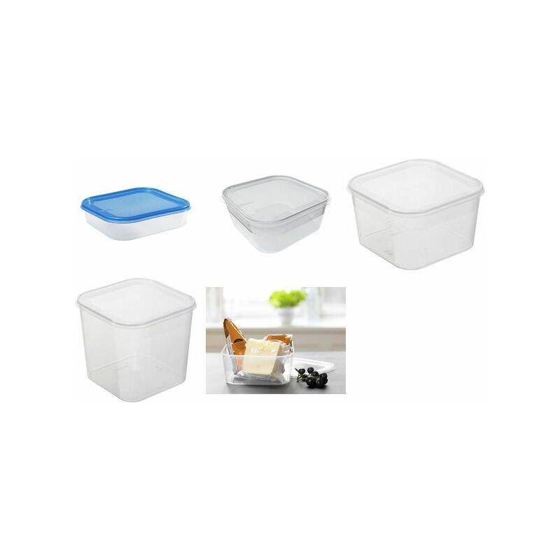 plast team Gefrierdose Helsinki, 0,9 Liter, quadratisch