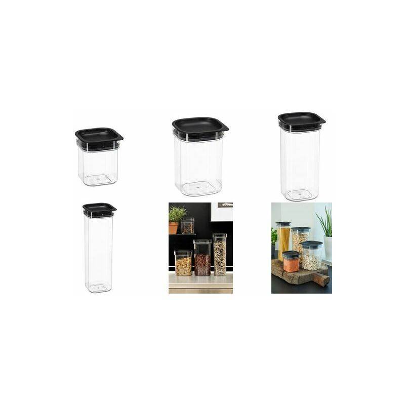 plast team Trockenvorratsdose Hamburg, 0,6 Liter,quadratisch