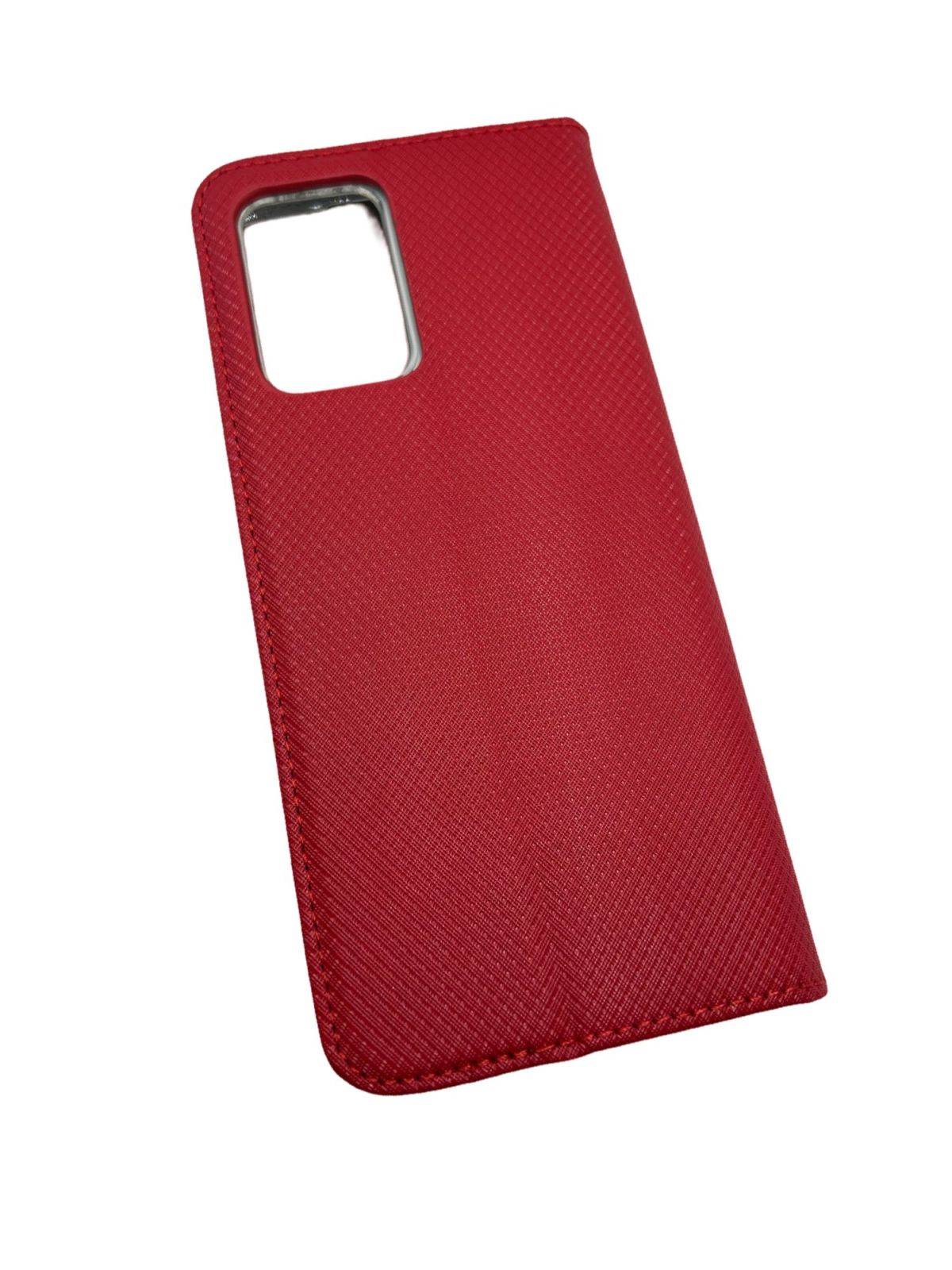 Smart Magnet kompatibel mit XIAOMI REDMI 10 2022 Handy Hülle Etui Schutzhülle mit Standfunktion, Kartenfach Rot