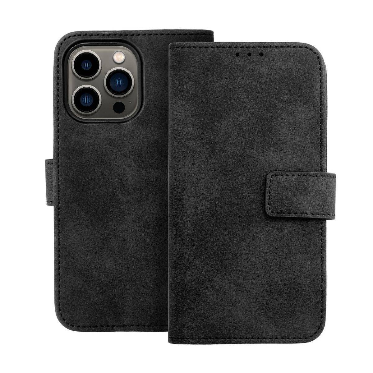 Tasche Holster TENDER Buch Schutzhülle Magnet Standfunktion Hülle kompatibel mit Xiaomi Redmi 10 2022 Schwarz