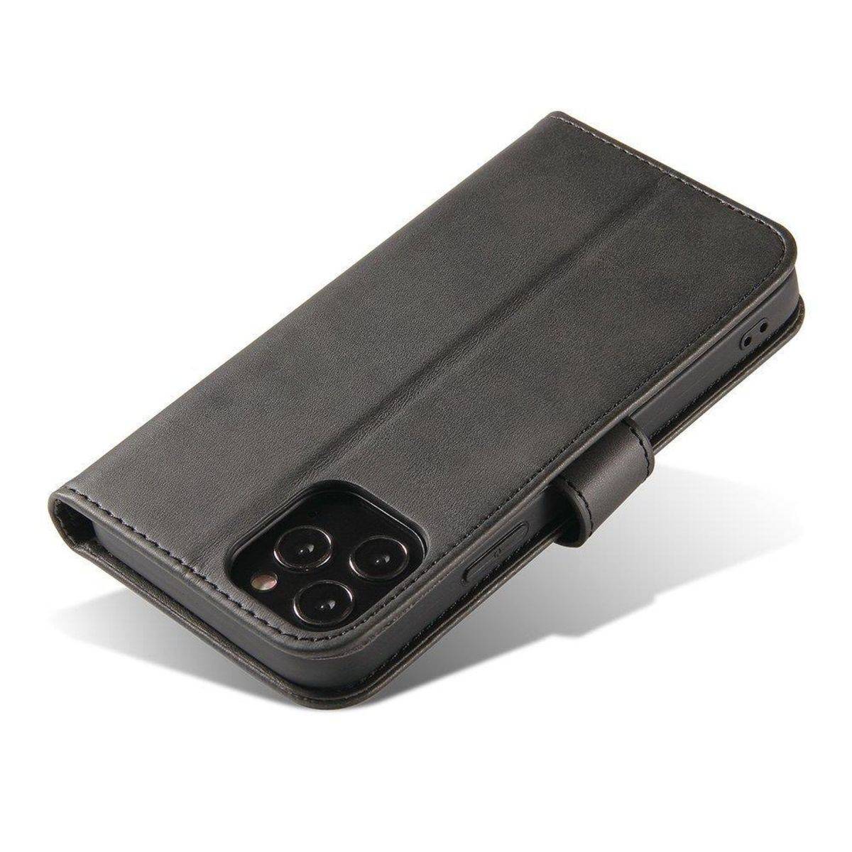 Premium Magnet Case Buch Tasche Schutzhülle aufklappbare Hülle Standfunktion für Motorola Moto G Stylus 2022 Schwarz