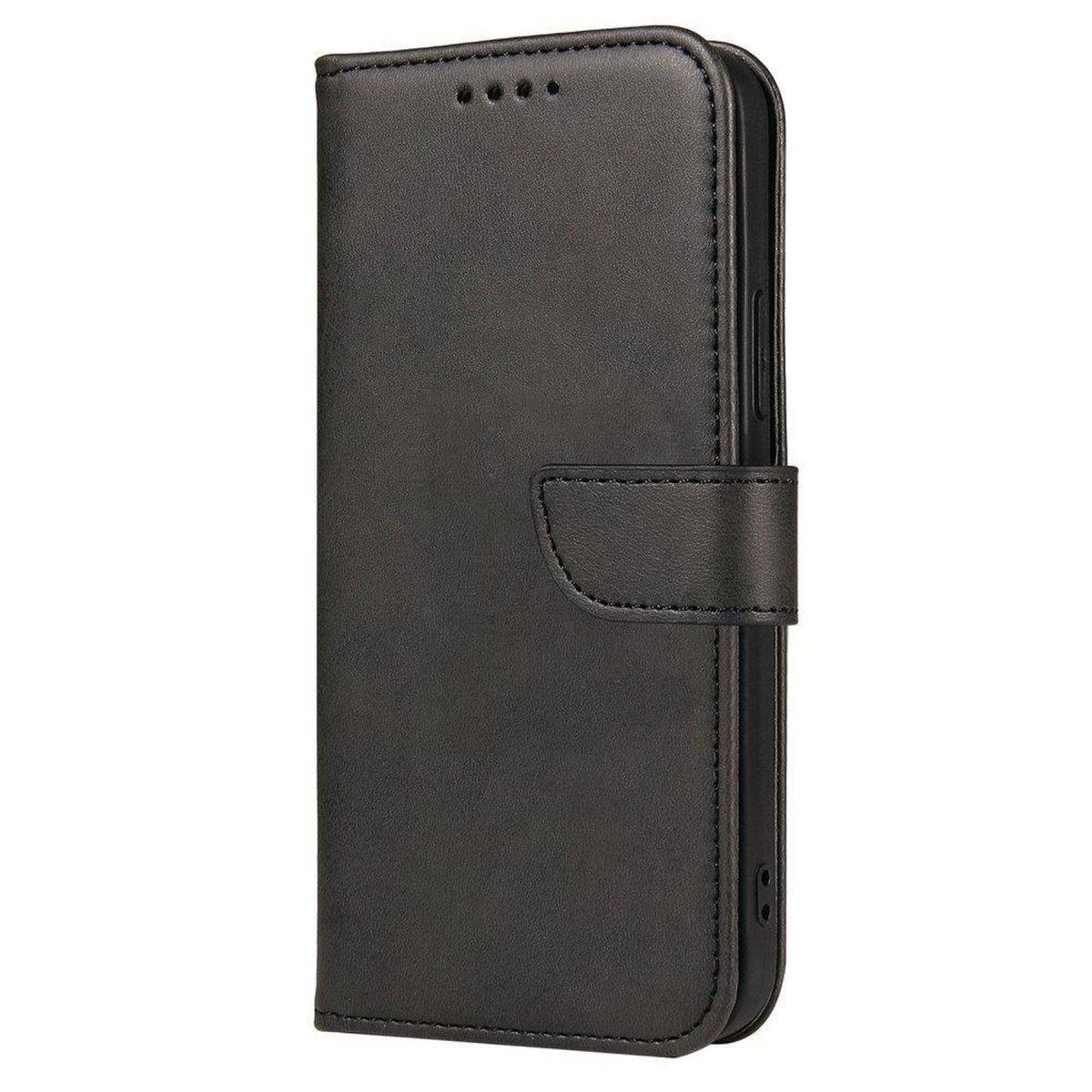 Premium Magnet Case Buch Tasche Schutzhülle aufklappbare Hülle Standfunktion für Samsung Galaxy A73 5G Schwarz