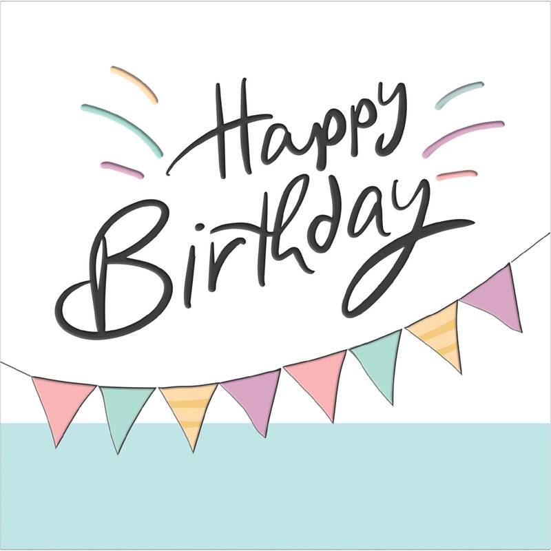 SUSY CARD Geburtstagskarte "Happy Eco B-day" Garland