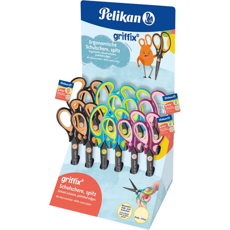 Pelikan griffix Schulschere, spitz, Thekendisplay